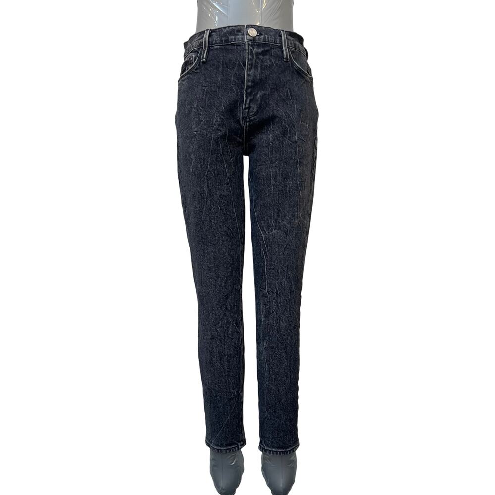 Frame Ali High Rise Cigarette Skinny Jeans Women's Size 25 Washed Black
